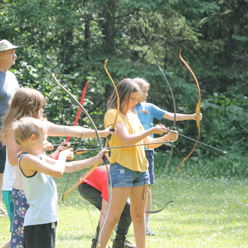 Camp Okema bow and arrow