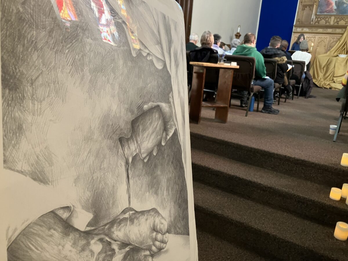 13-Anointing the Feet of Jesus-artwork and session-Carolyn-Saturday MJ